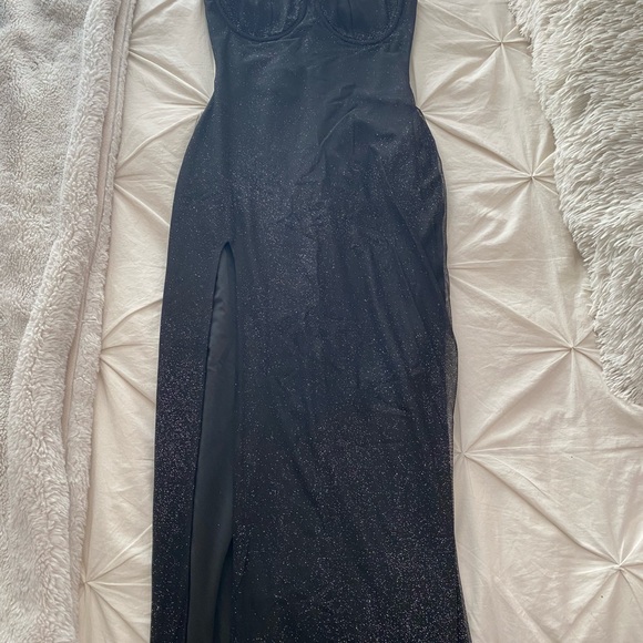 BABYBOO TRIXIE MAXI DRESS - BLACK SPARKLE - Picture 5 of 10